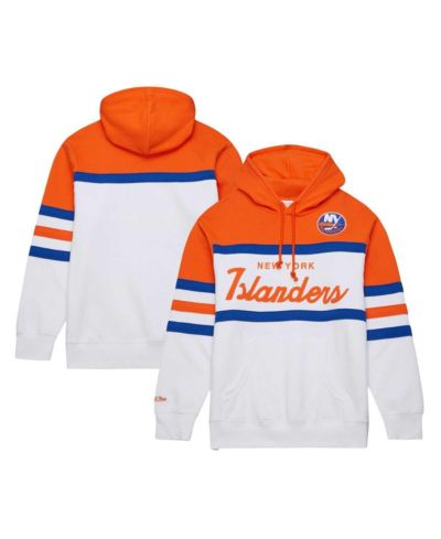 Мужское худи Mitchell & Ness White Orange New York Islanders Head Coach