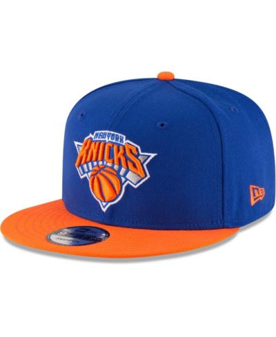 New Era Мужская кепка New York Knicks, синий и оранжевый