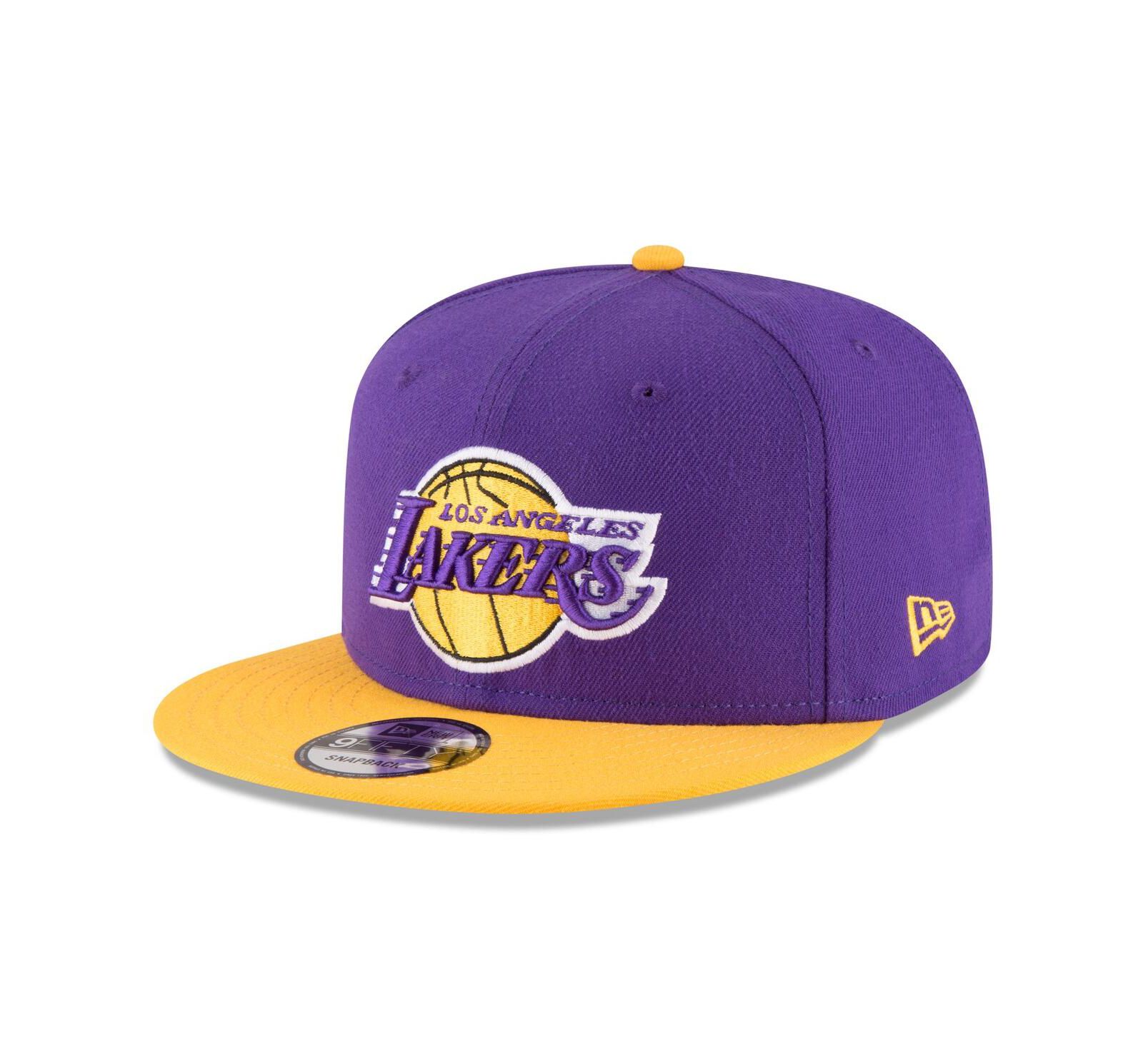 Men's New Era Purple, Gold Los Angeles Lakers Two-Tone 9FIFTY Adjustable Hat
