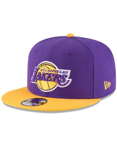 Мужская кепка New Era Purple, Gold Los Angeles Lakers Two-Tone 9FIFTY Adjustable