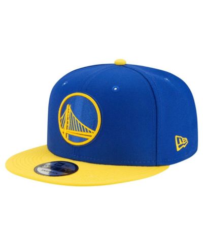Мужская кепка New Era Royal, Gold Golden State Warriors Official Team Color 2Tone 9FIFTY Snapback