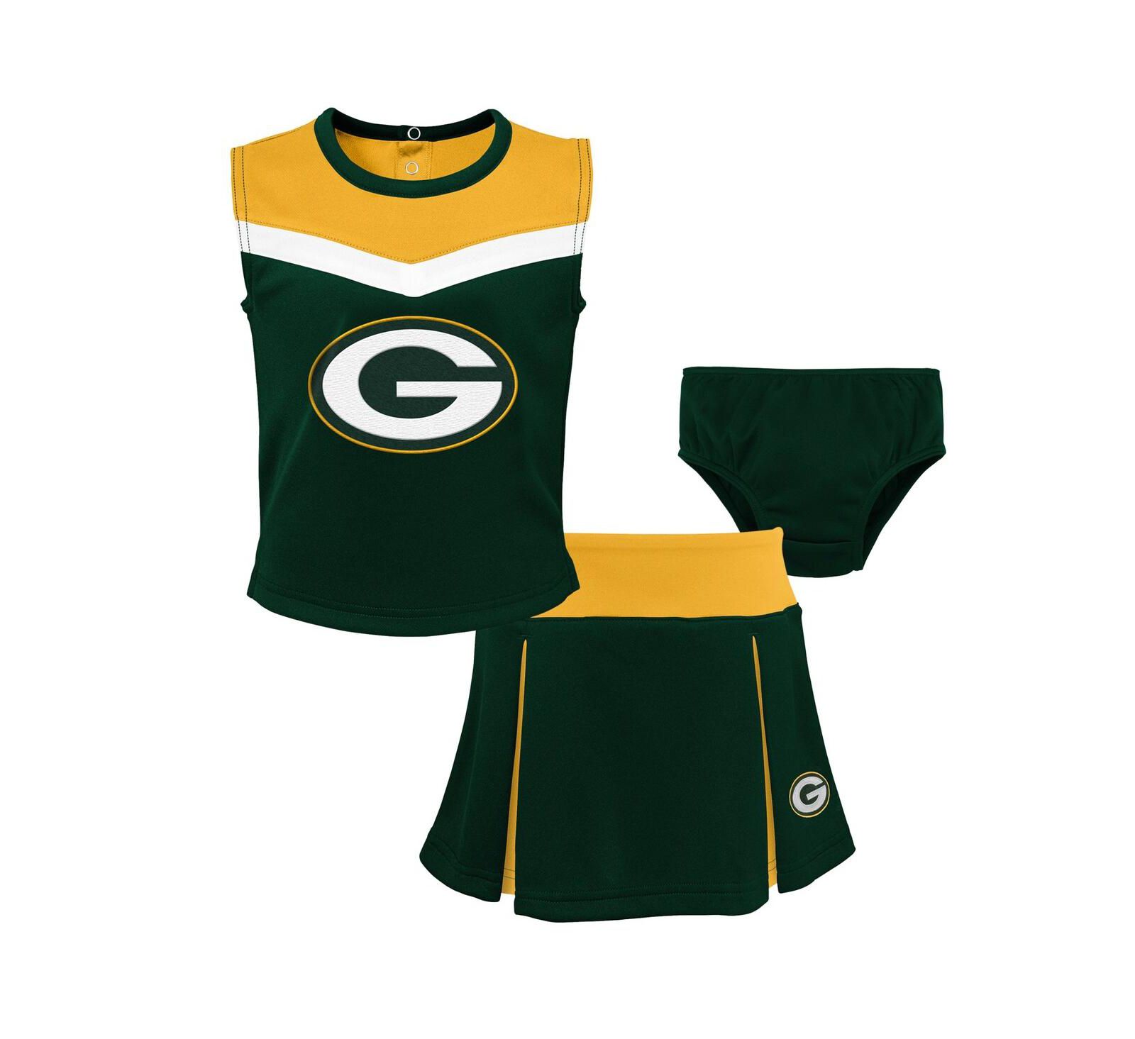 Outerstuff набор из 3 предметов для чирлидинга Green Bay Packers для девочек