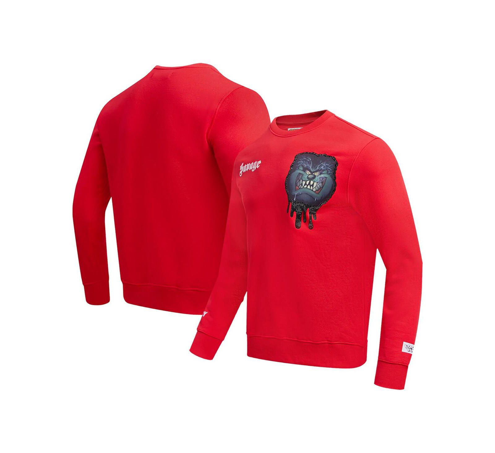 Свитшот Freeze Max Men's and Women's Red Looney Tunes Taz Savage Horror Pullover