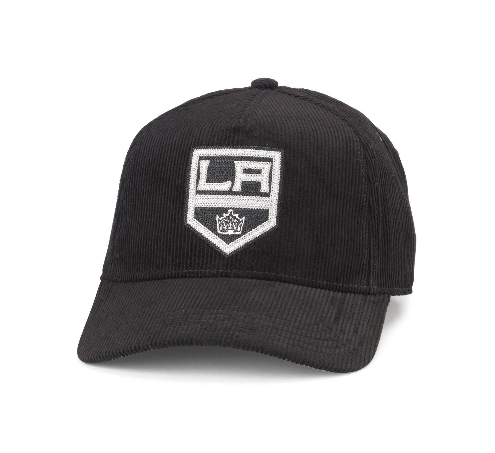 Мужская кепка American Needle Black Los Angeles Kings Corduroy Chain Stitch Adjustable Hat