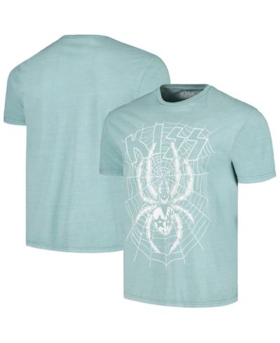 Мужская футболка KISS Spider Washed Graphic светло-голубого цвета