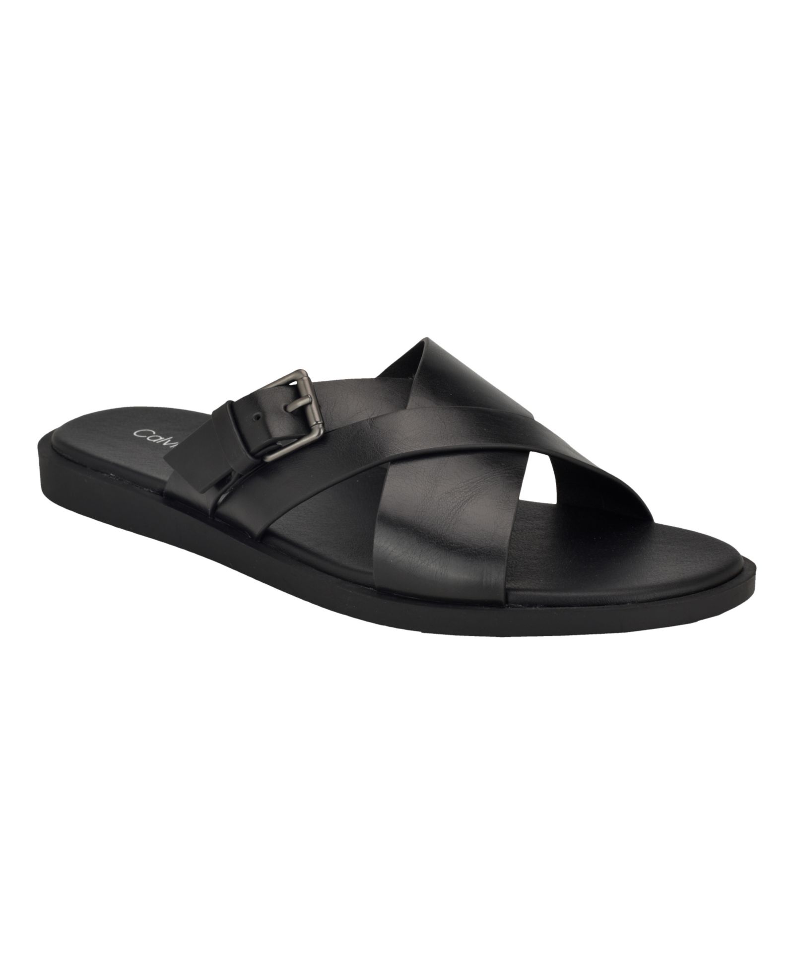 Calvin Klein Men's Elon Casual Slip-On Flat Sandals