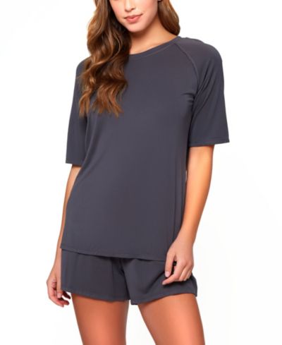 Женский комплект из топа и шорт iCollection Raglan