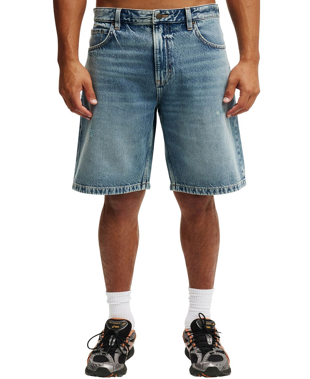 Мужские широкие джинсовые шортсы COTTON ON Baggy