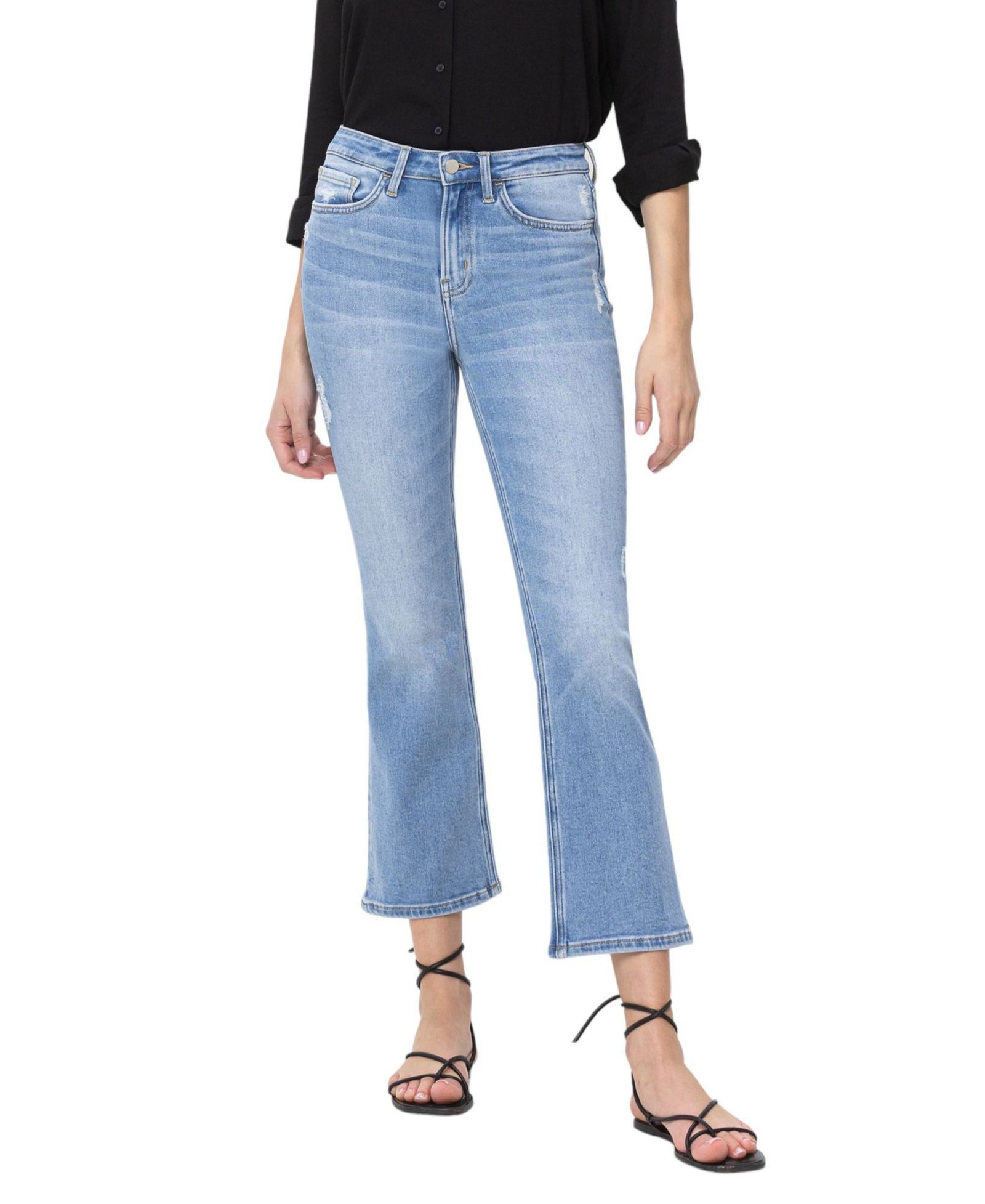 Джинсы Flying Monkey Women's High Rise Cropped Flare