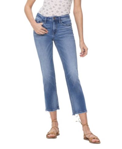 Женские джинсы Flying Monkey Mid Rise Cropped Step Hem Straight