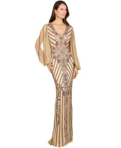 Платье Lara Women's Long Flutter Sleeves Beaded