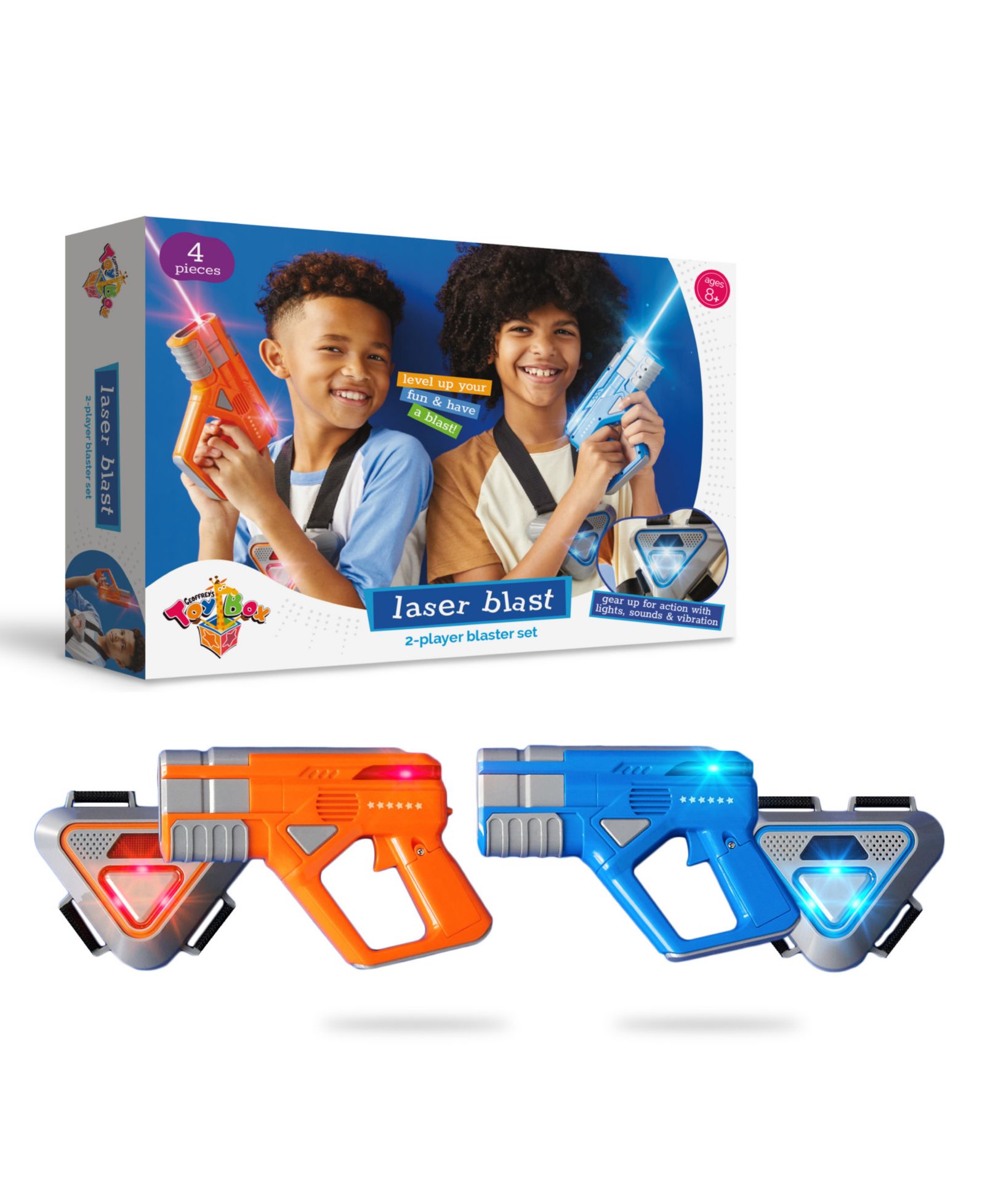 Набор бластеров Geoffrey's Toy Box Laser Blast 2-Player 4 Pieces