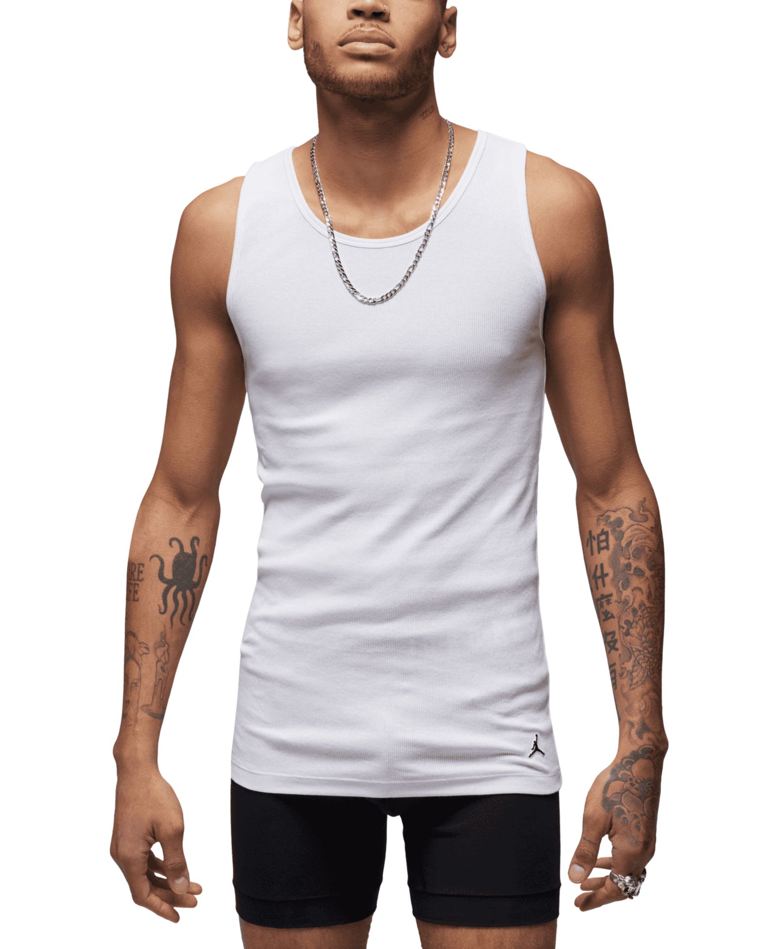 Мужские майки Jordan Flight Base Stretch Cotton Ribbed, упаковка 2 шт