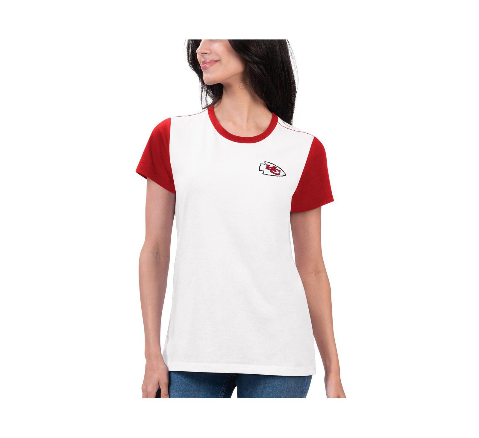 Женская футболка G-III 4Her by Carl Banks Kansas City Chiefs White, Red