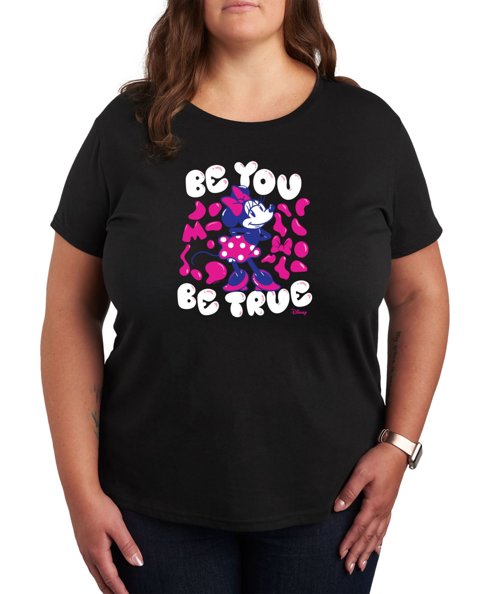 Женская футболка Hybrid Apparel Trendy Plus Size Disney Minnie Mouse Be You Graphic T-shirt