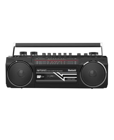 Riptunes RACR400 Retro-Style Bluetooth AM/FM Boombox