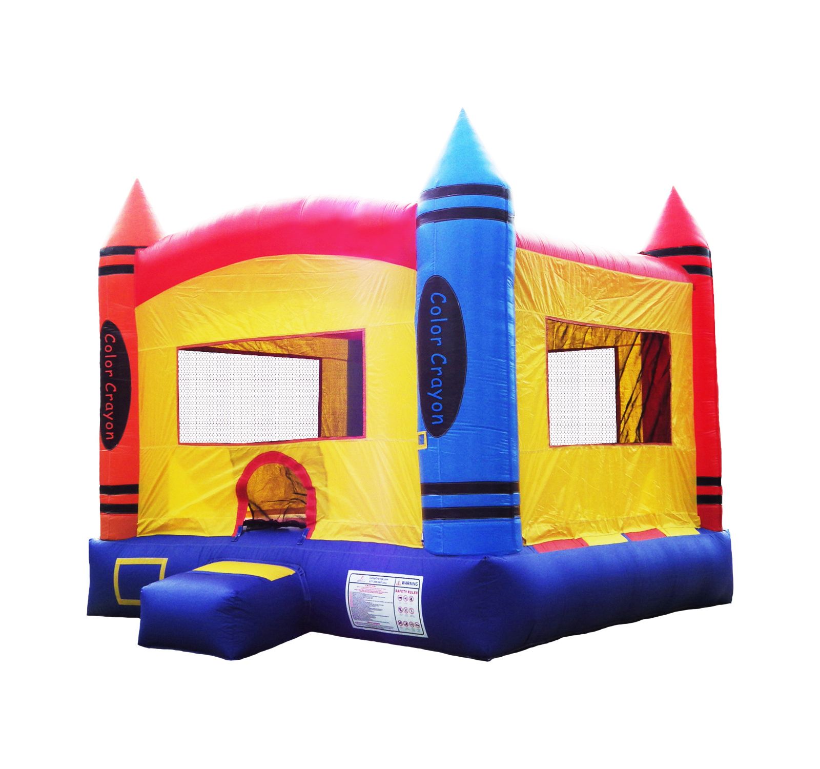 Надувной батут HERO Kiddo Crayon Inflatable Bounce House Backyard Party Moonwalk 13'x13'