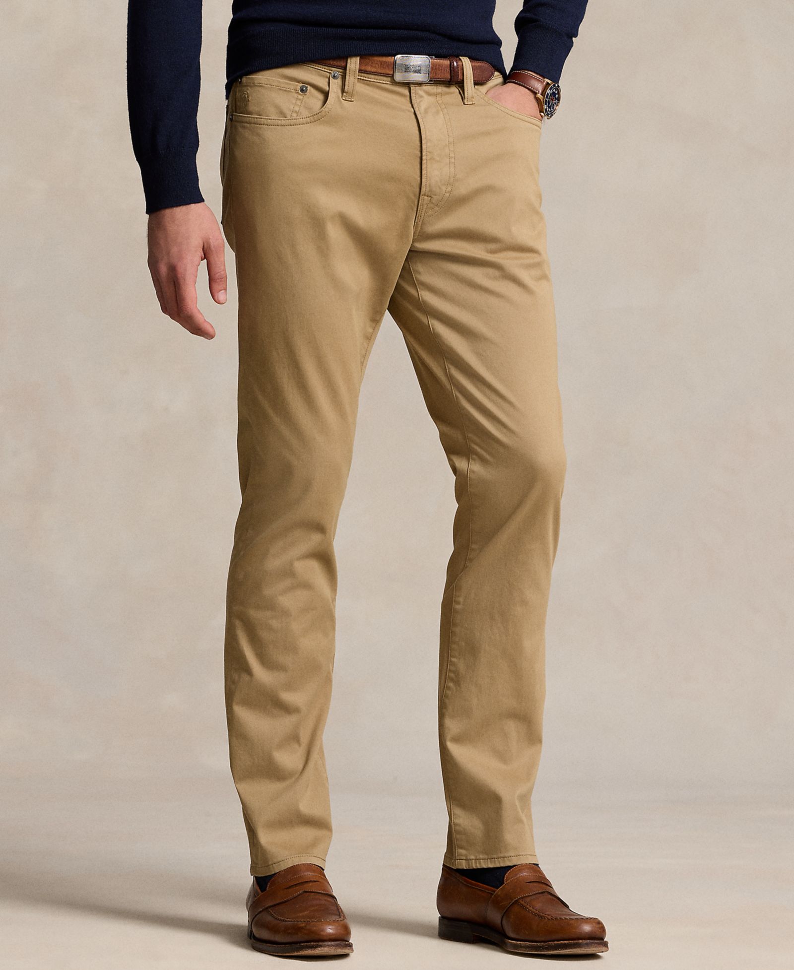 Polo Ralph Lauren Мужские брюки Varick Slim Straight Stretch Sateen