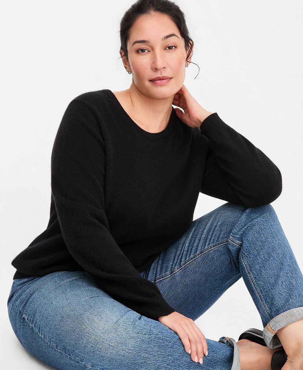 Свитер Charter Club Plus Size 100% Cashmere Crewneck