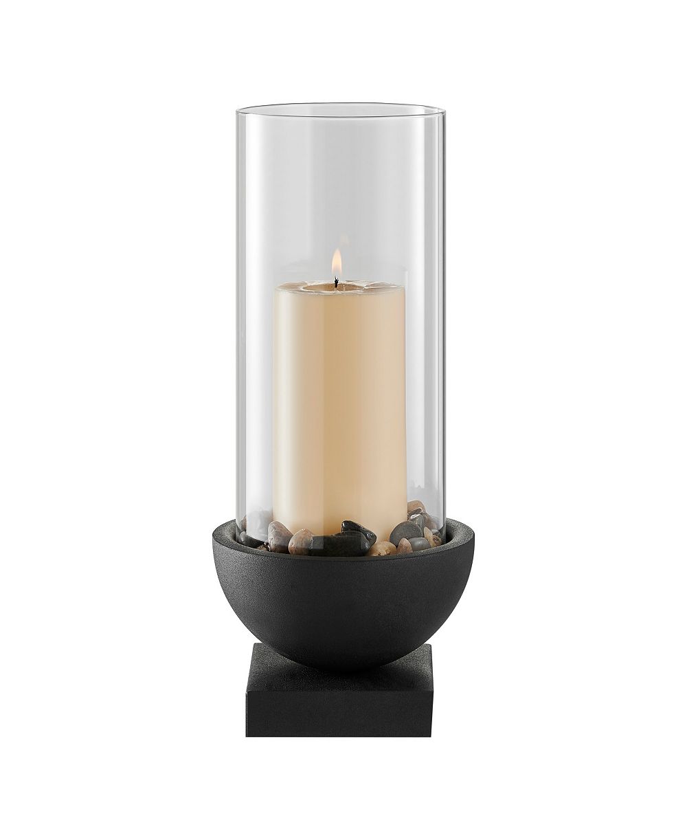 Подсвечник Danya B Modern Metal Bold Pedestal and Glass Pillar