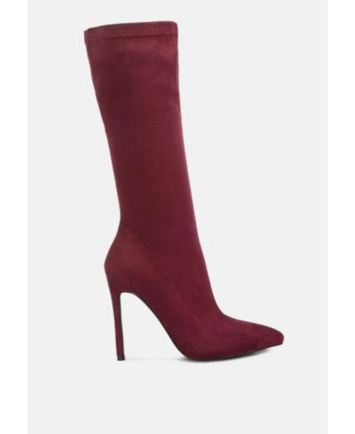 London Rag Womens Playdate High Heeled Calf Boots