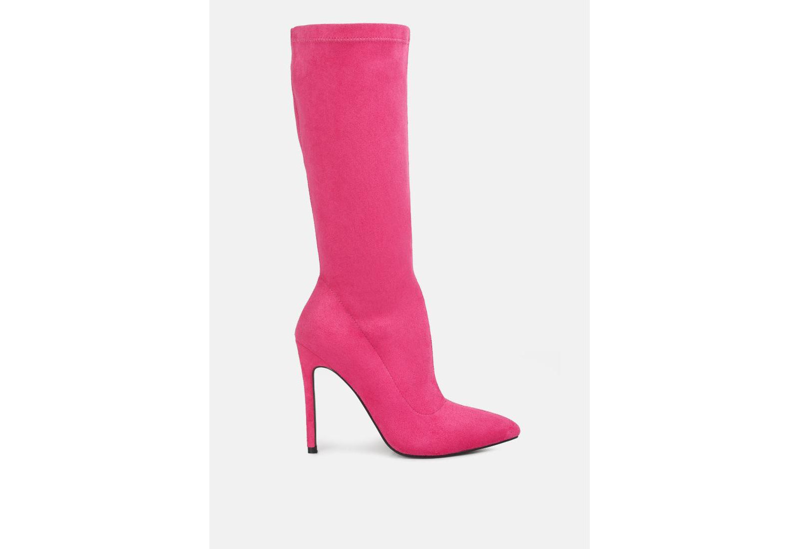 London Rag Womens Playdate High Heeled Calf Boots