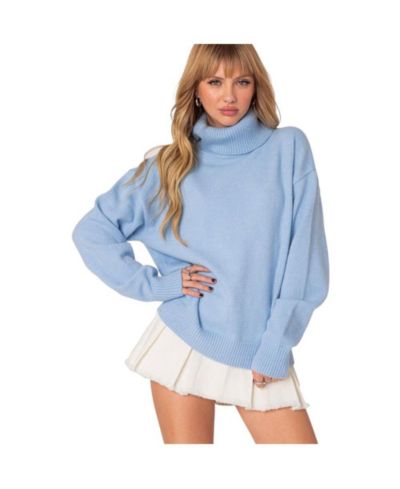 Edikted Women's Isabelle oversized turtle neck sweater