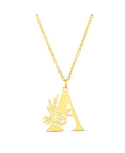 Подвеска-кулон Kensie Floral Cut Out Initial Letter
