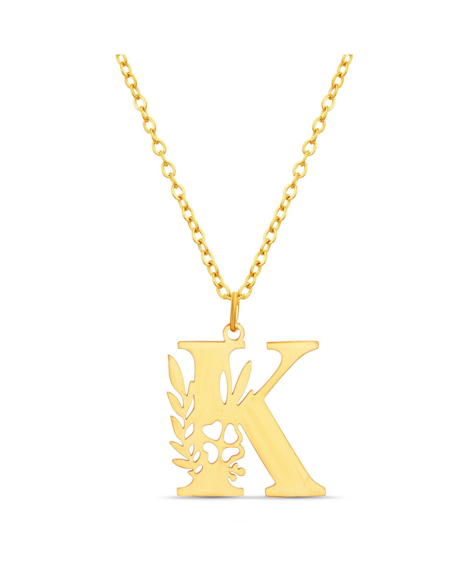 Подвеска-кулон Kensie Floral Cut Out Initial Letter