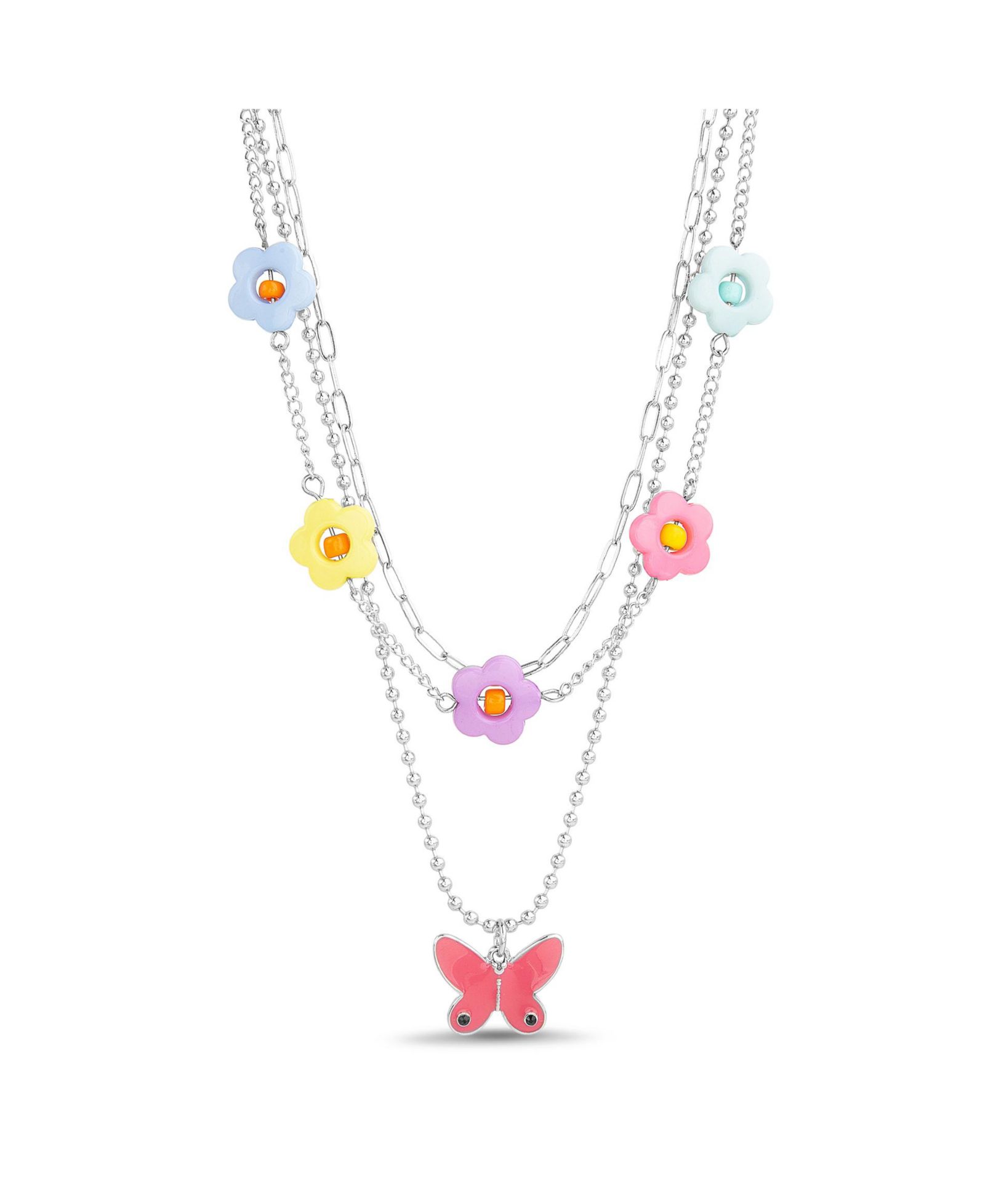 Набор из 3 цепочек kensie Mixed Chain Necklace Set с подвесками