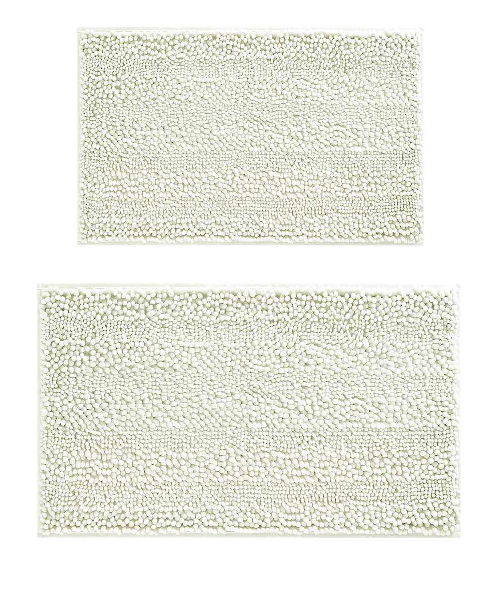 Laura Ashley Astor Chenille 2-Pc. Bath Mat Set