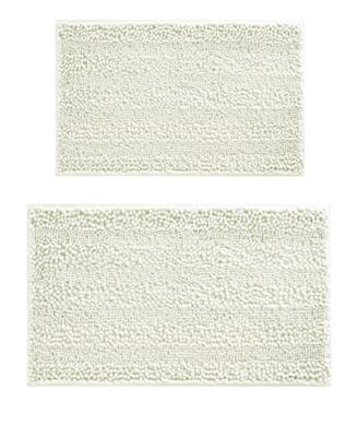 Laura Ashley Astor Chenille 2-Pc. Bath Mat Set