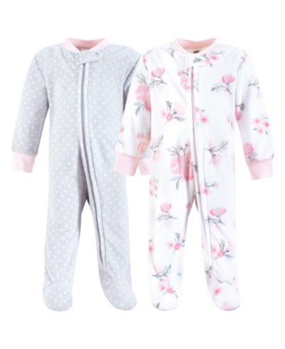 Hudson Baby Baby Girls Hudson Fleece Sleep and Play