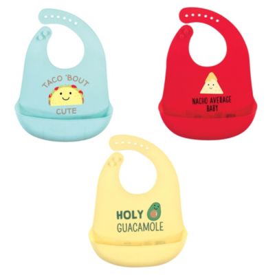 Силиконовые нагрудники Hudson Baby, набор из 3 штук