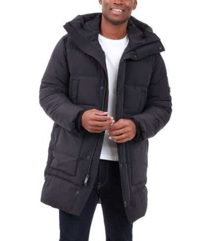 Мужское утепленное длинное пальто Michael Kors Heavyweight Hooded Long Puffer Coat