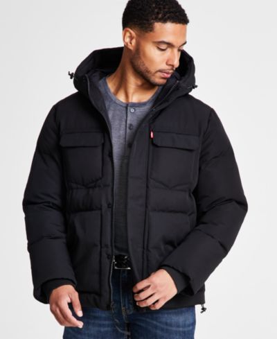 Levi's® Мужской Quilted Hooded Puffer Jacket