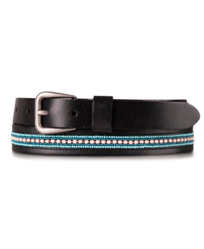 Кожаный ремень Lucky Brand Turquoise Beaded Stripe