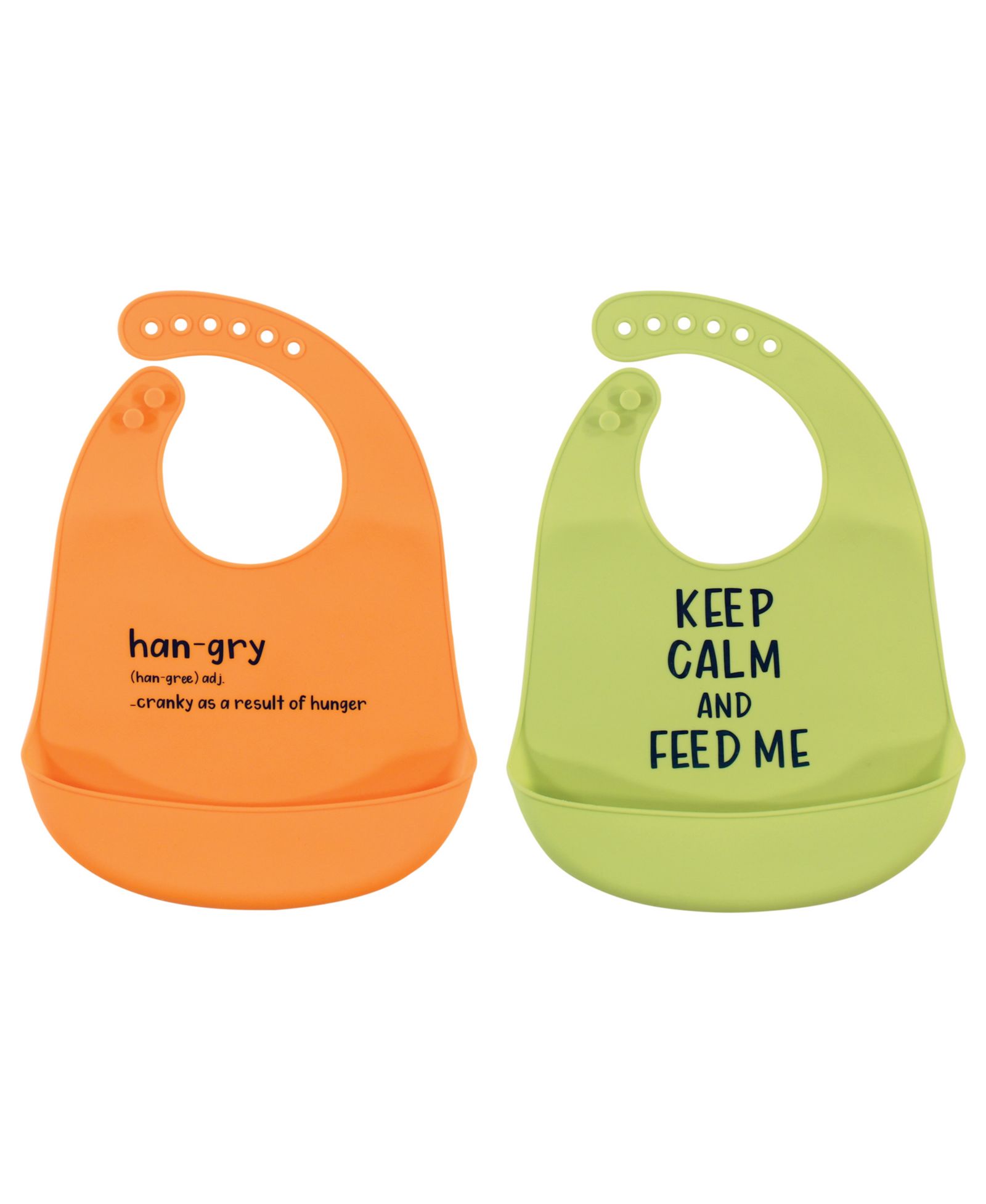Hudson Baby Unisex Soft Silicone Feeding Bibs