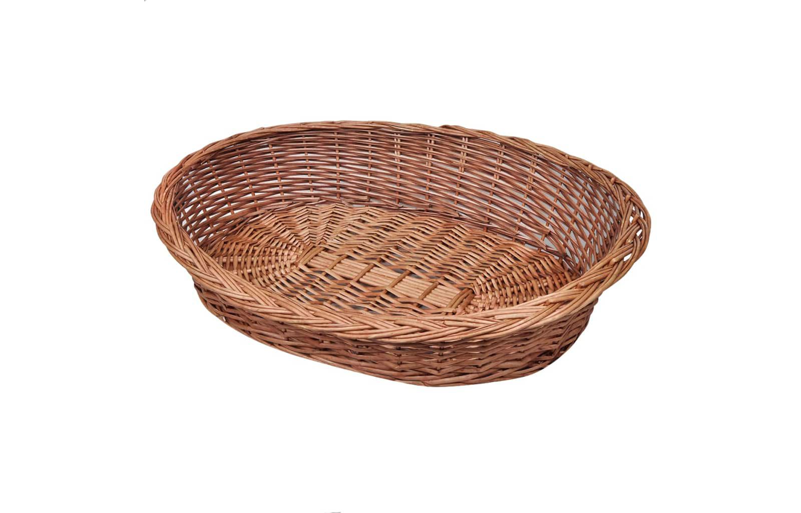 Корзина для собак/лежанка vidaXL Willow Natural 35.4"