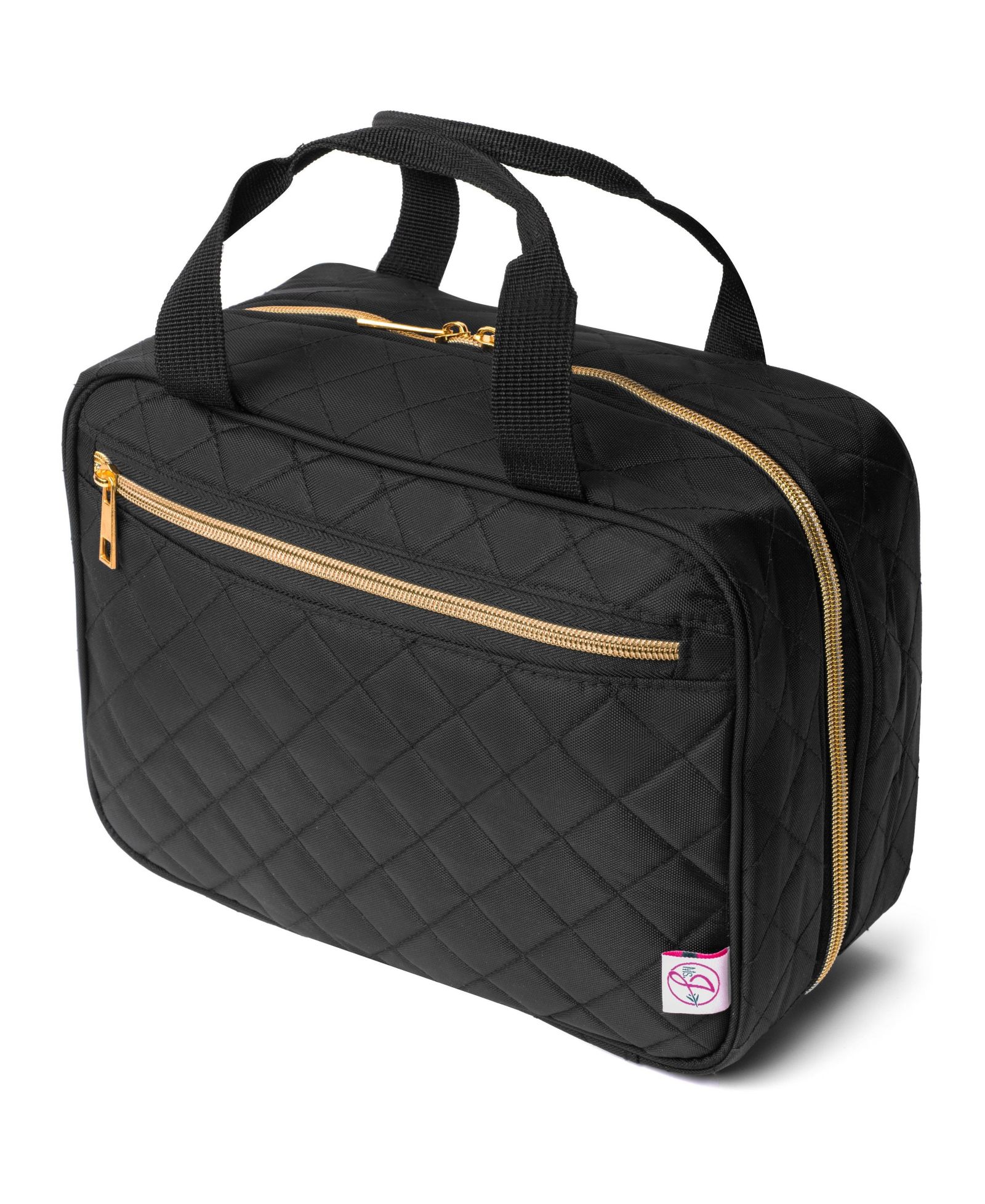 Ms. Jetsetter Quilted Hanging Toiletry Bag & Pouch Set