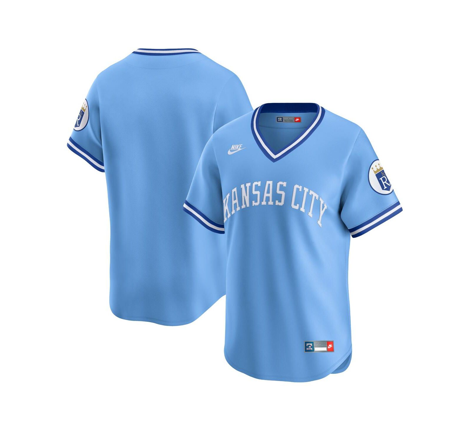 Nike Men's Light Blue Kansas City Royals Cooperstown Collection Limited Jersey