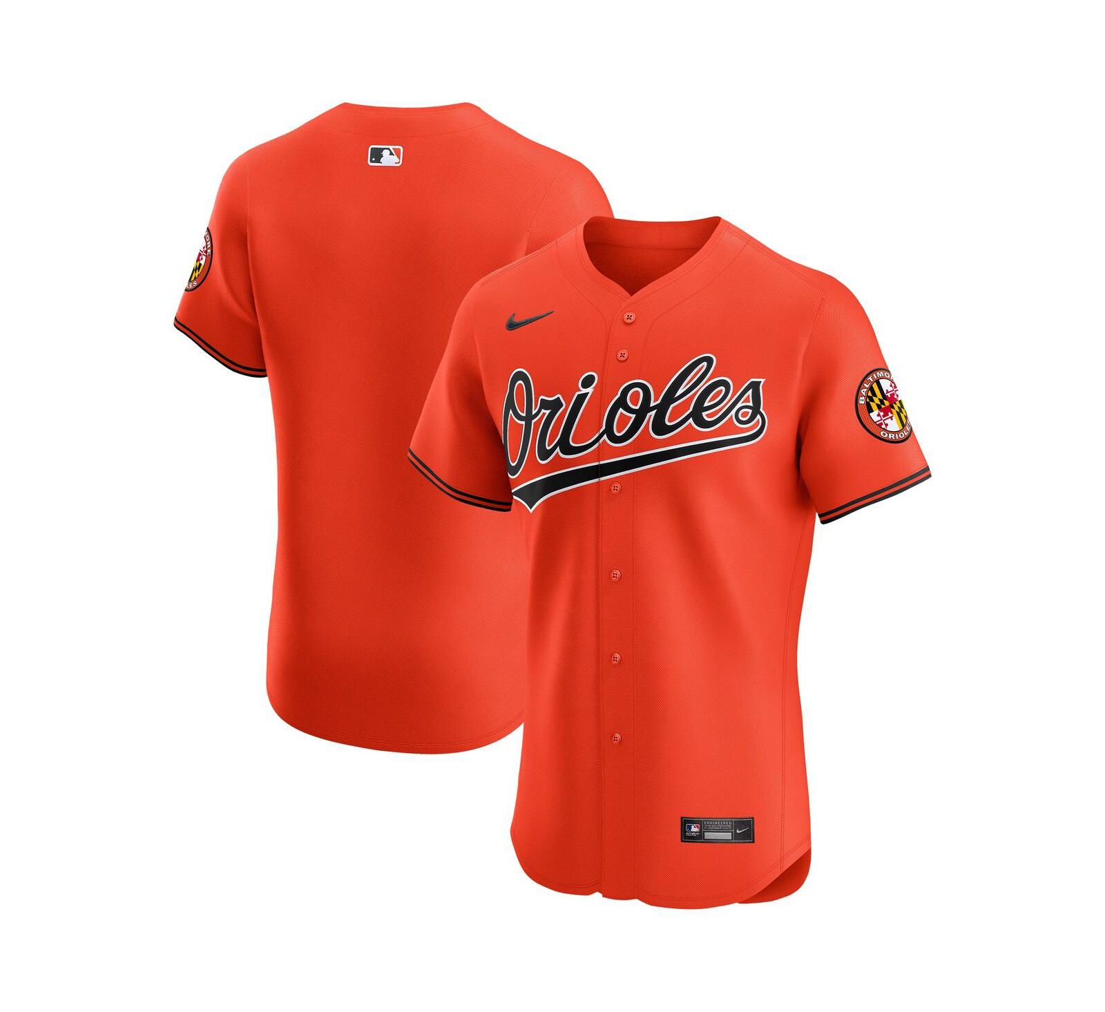 Мужская джерси Nike Baltimore Orioles Alternate Vapor Premier Elite оранжевая