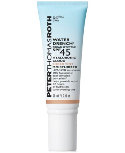 Увлажняющий крем-флюид Peter Thomas Roth Water Drench Broad Spectrum SPF 45 Hyaluronic Cloud Sheer Tint, 50 ml