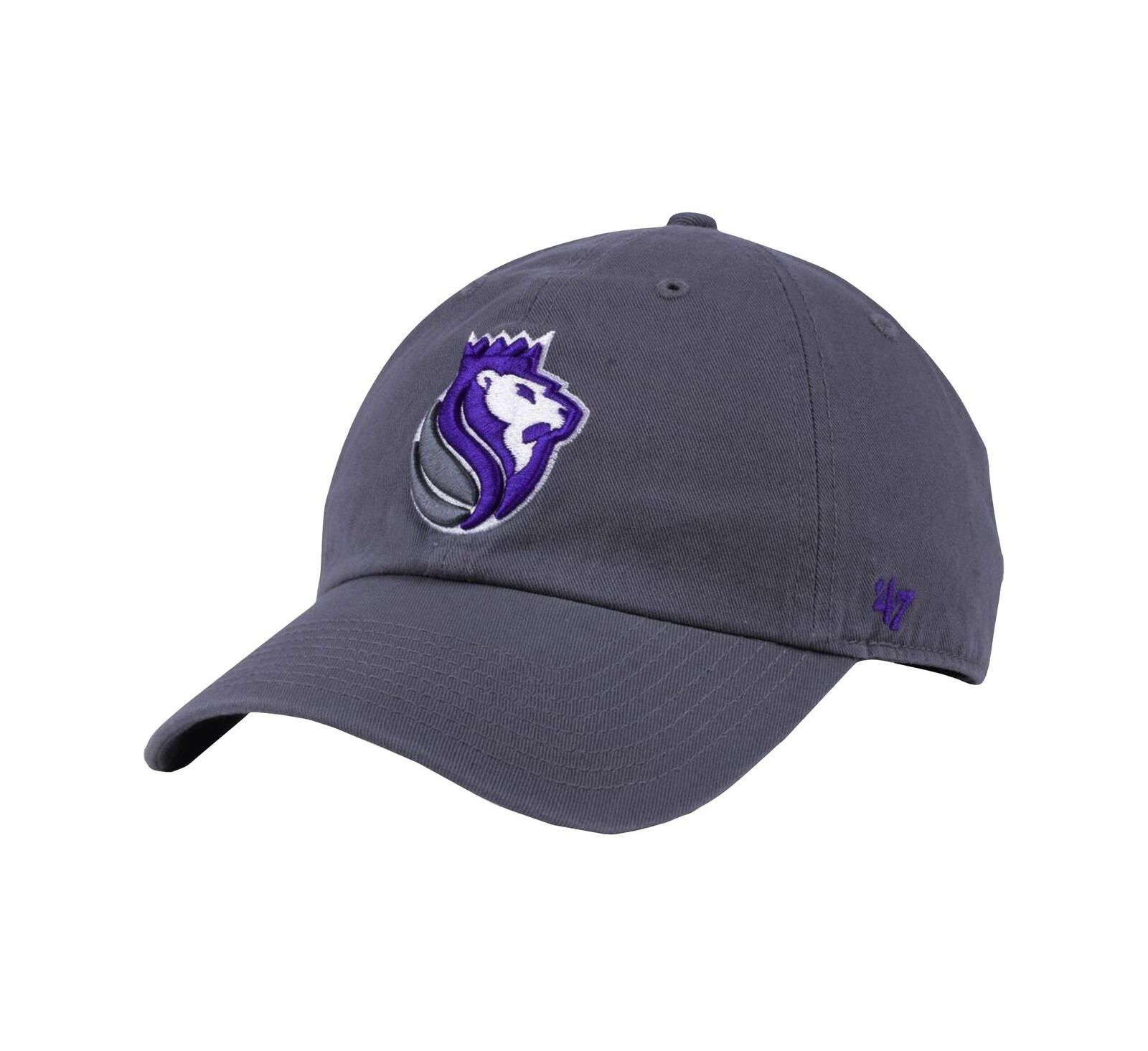 Мужская регулируемая кепка '47 Brand Gray Sacramento Kings с логотипом команды