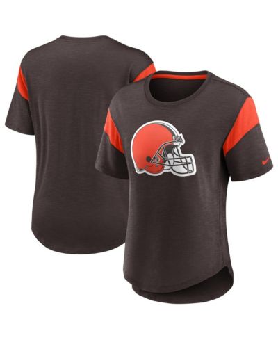 Женские Nike коричневые шорты/топ с логотипом Cleveland Browns