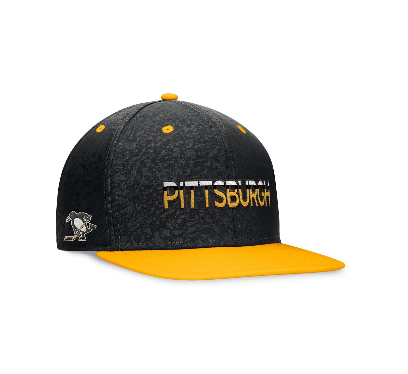 Мужская кепка snapback Fanatics Black, Gold Pittsburgh Penguins Authentic Pro Alternate Jersey