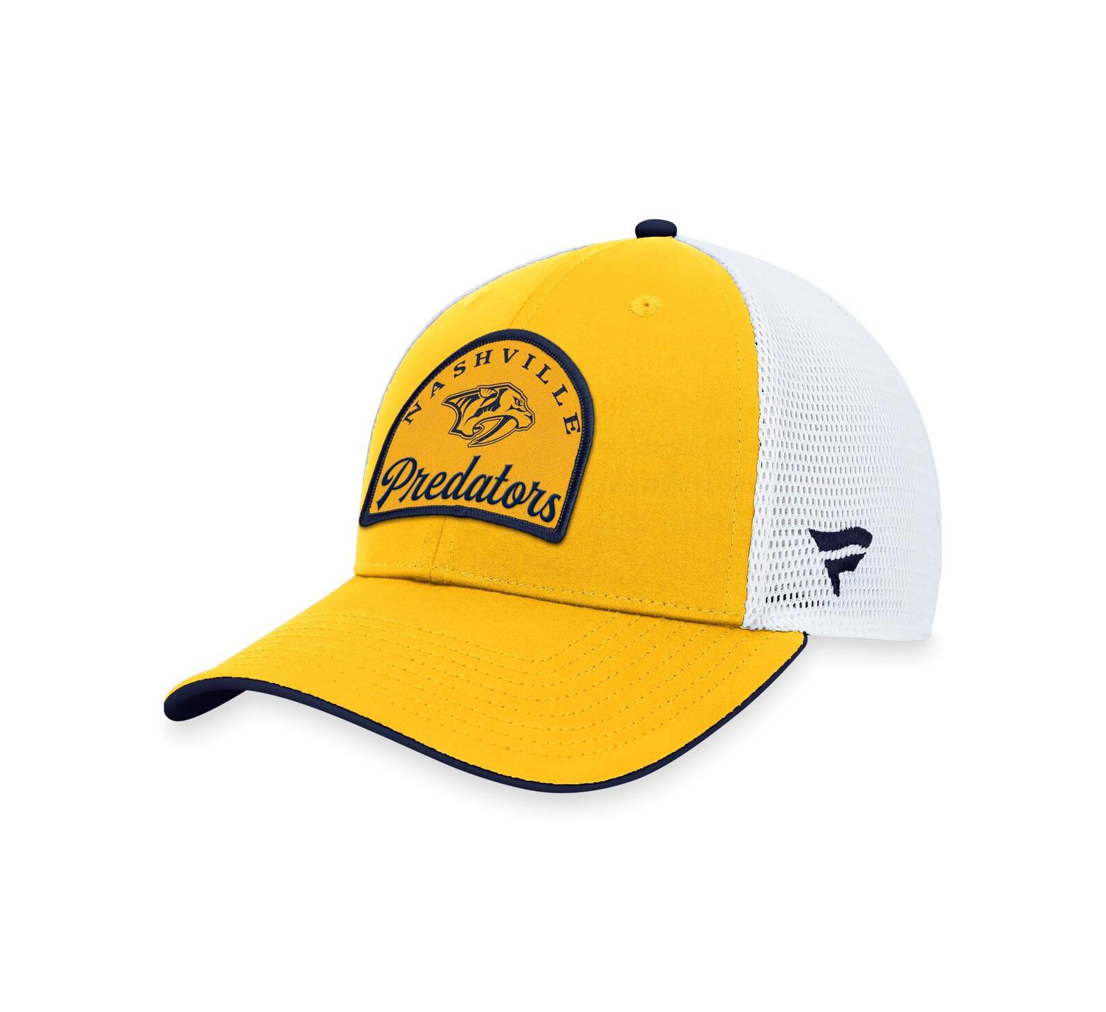 Men's Fanatics Gold, White Nashville Predators Fundamental Adjustable Hat