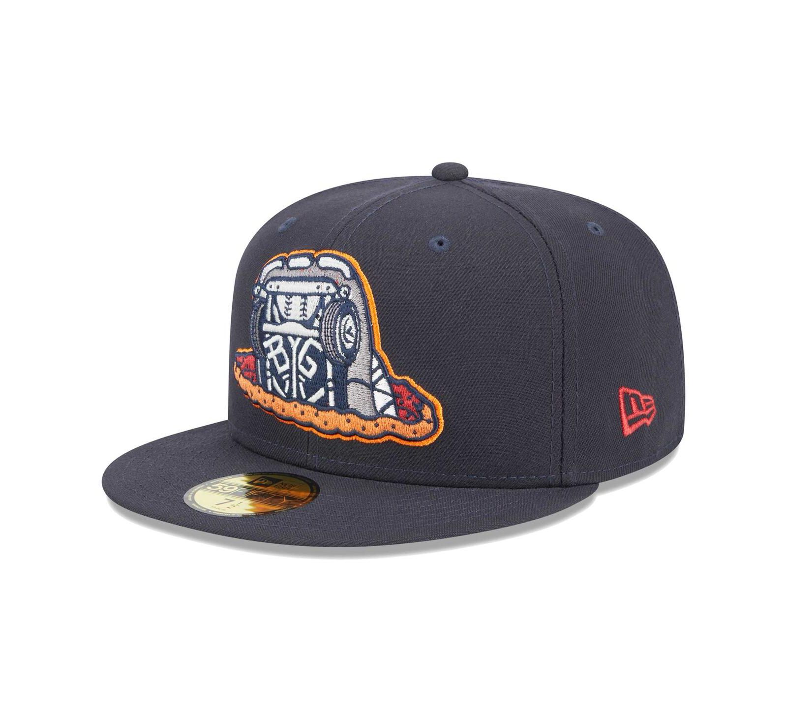 Men's New Era Navy Bowling Green Hot Rods Theme Nights Bowling Green Sinkholes 59FIFTY Fitted Hat