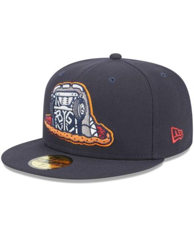 Men's New Era Navy Bowling Green Hot Rods Theme Nights Bowling Green Sinkholes 59FIFTY Fitted Hat