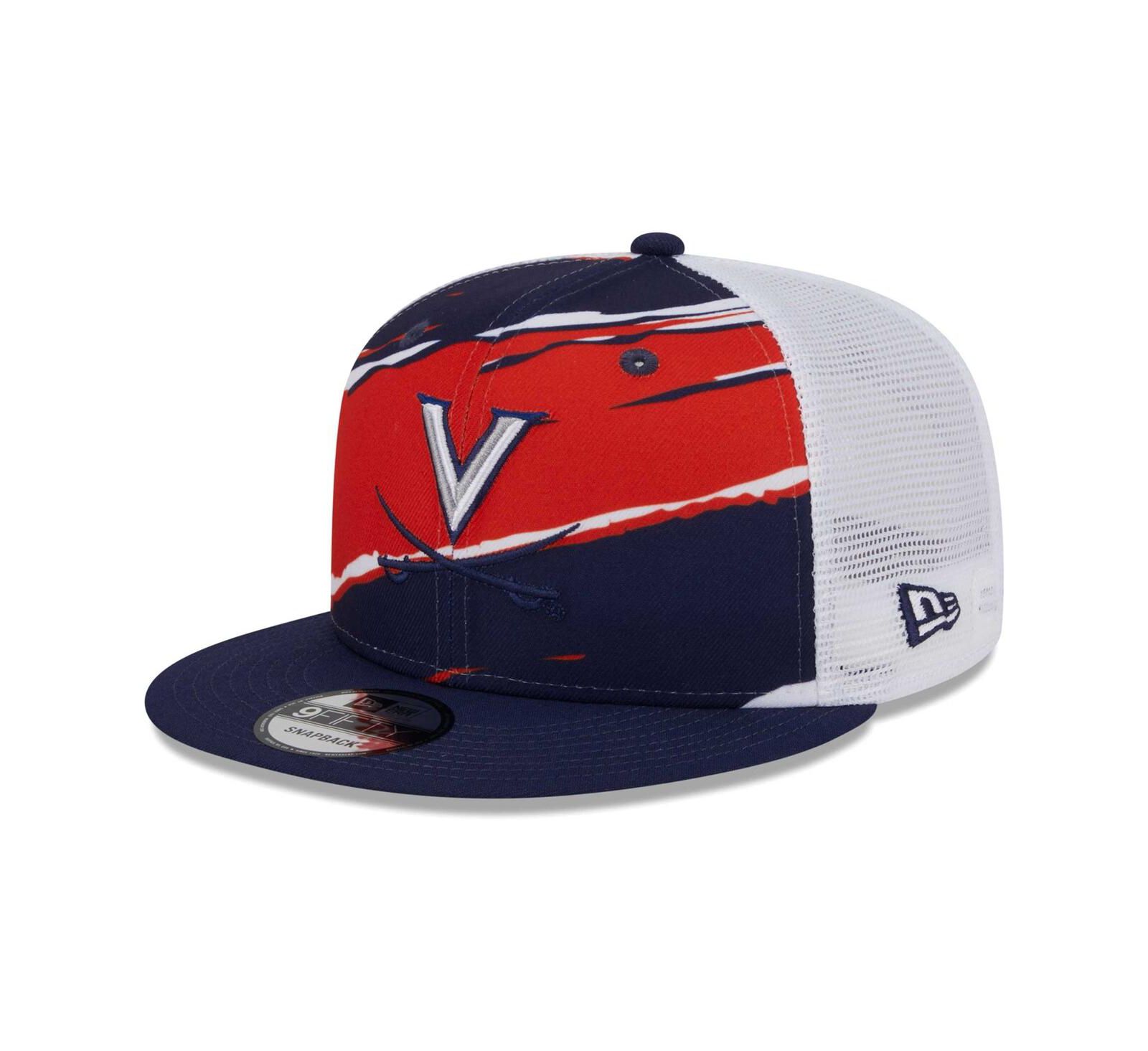 Мужская кепка New Era Virginia Cavaliers Tear Trucker 9FIFTY Snapback, темно-синяя
